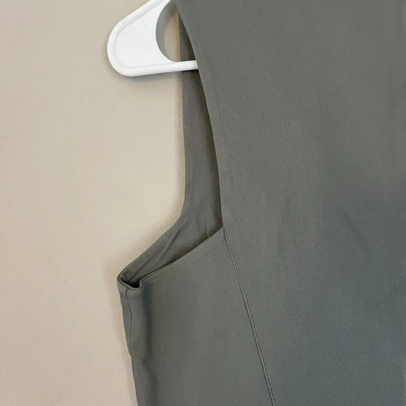 Twenty8Twelve Women Gray Mini Dress 40 Lambs Leather Sleeveless by Sienna Miller - Picture 7 of 12